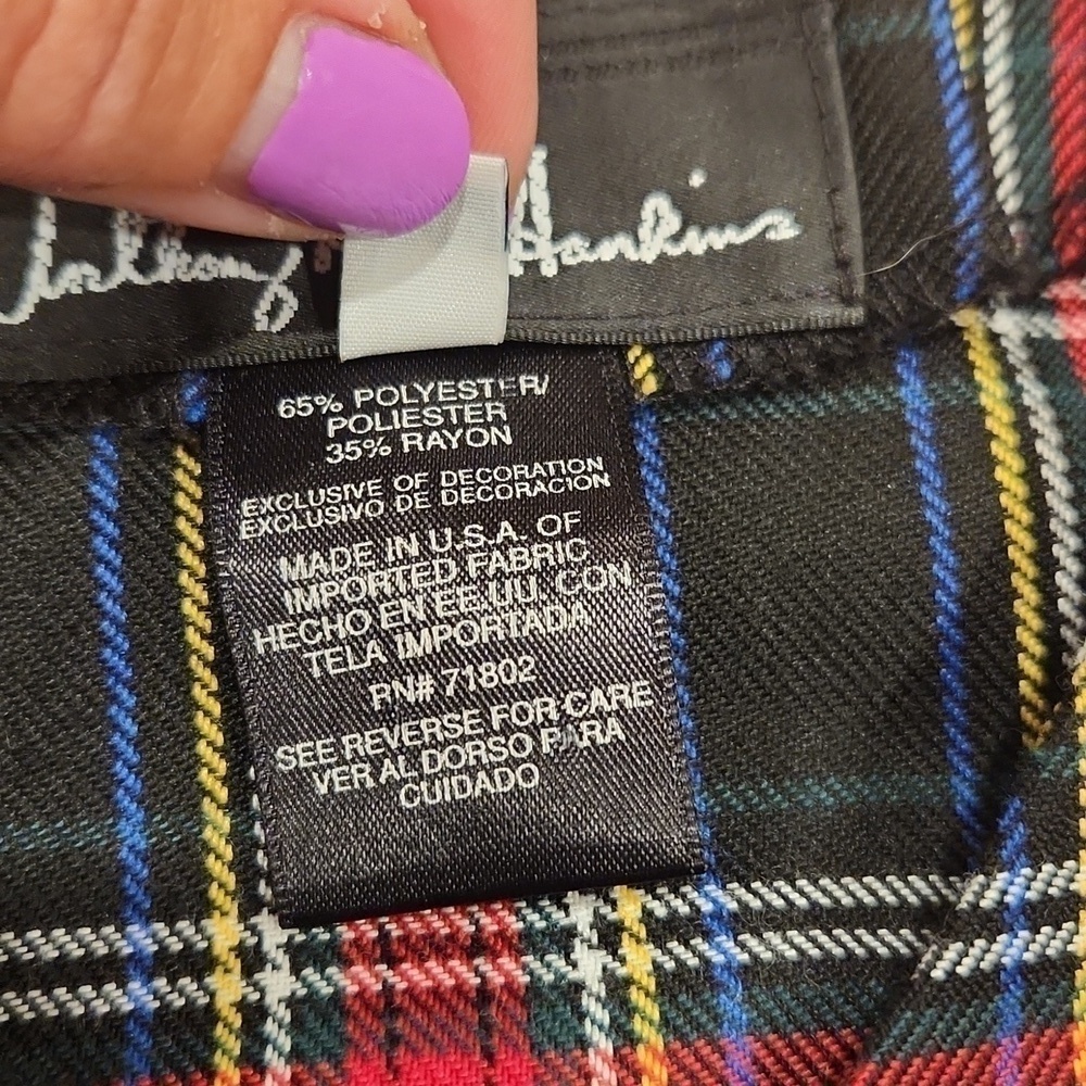 Anthony Mark Hankins Plaid cropped jacket - Picture 5 of 8